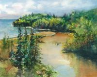 Mouth of Beaver Bay River 15"x12"