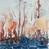 RauschenfelsS-202010-Moving-Spirit-12x12-mounted-on-cradled-board-1.5-depth-Sold